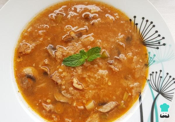 Recette de soupe végétalienne aux asperges sauvages - Étape 6