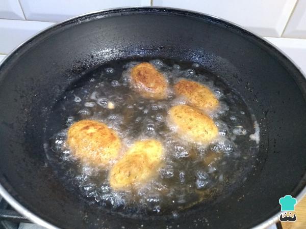 Recette de croquettes au poulet et au fromage - Étape 8