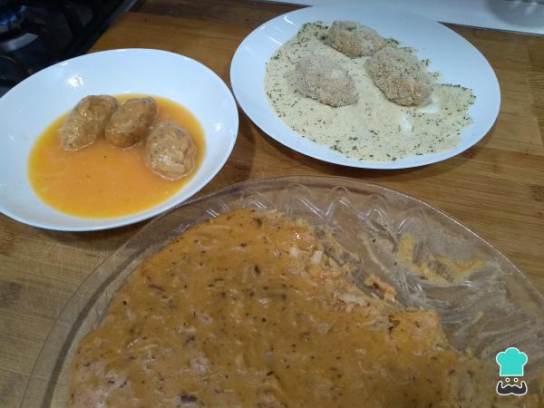 Recette de croquettes au poulet et au fromage - Étape 7