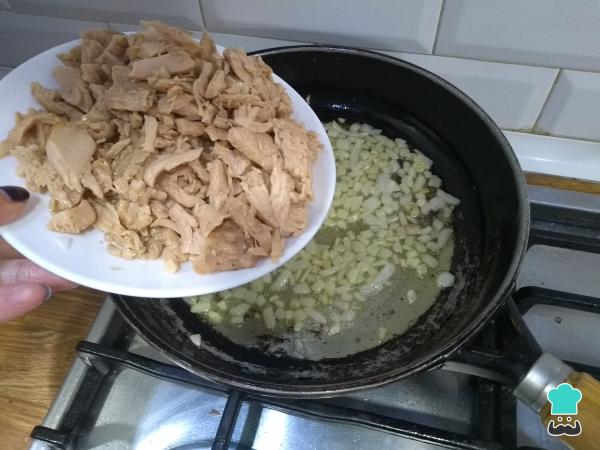 Recette de croquettes au poulet et au fromage - Étape 2