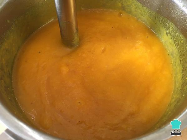Crème de citrouille et de carottes au gingembre Recette - Étape 5
