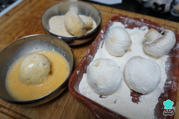 Recette de champignons panés - Étape 3