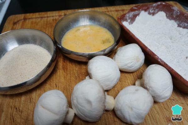 Recette de champignons panés - Étape 2