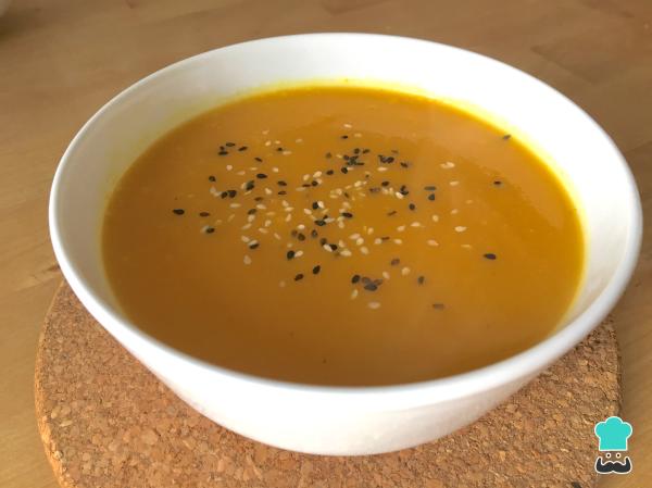Recette Crème de potiron et carottes au gingembre