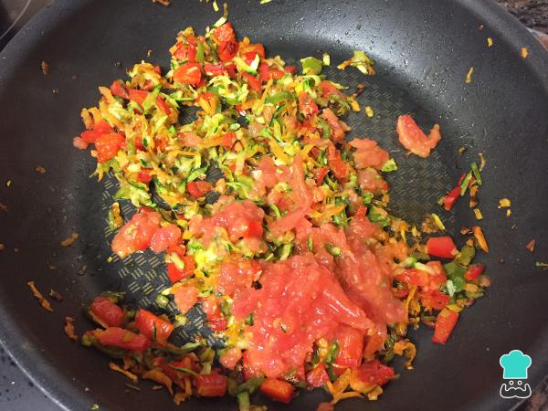 Recette de pâtes au poulet, légumes et soja - Étape 5