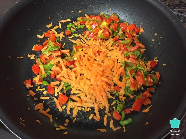 Recette de pâtes au poulet, légumes et soja - Étape 4