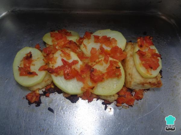 Cabillaud au four avec recette de tomate - Étape 9