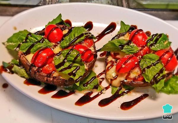 Recette de salade caprese aux champignons