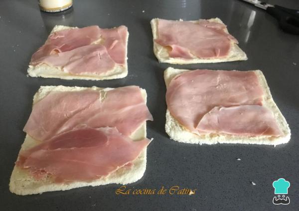 Recette de petits pains tranchés au jambon York - Étape 2
