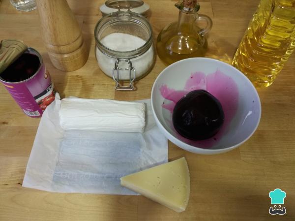 Carpaccio de betteraves au fromage de chèvre Recette - Étape 1