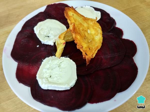 Carpaccio de betteraves au fromage de chèvre Recette - Étape 5