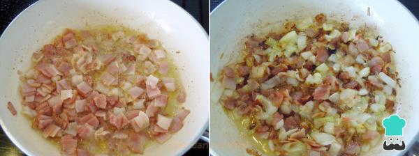Recette de Macaroni au fromage bleu et bacon - Étape 1