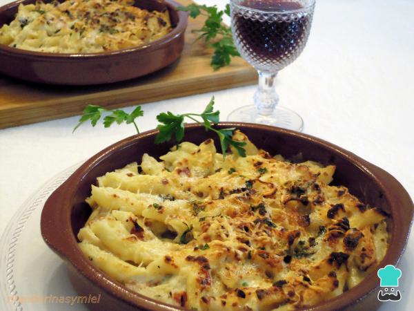 Macaroni au fromage bleu et recette de bacon - Étape 2