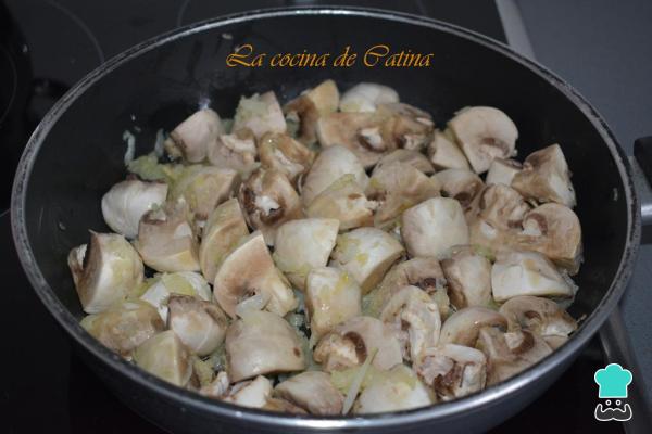 Recette Champignons à la crème - Étape 2