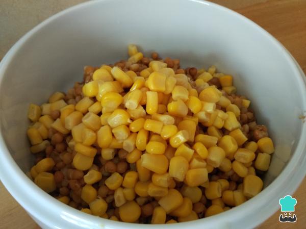 Salade de lentilles aux crevettes Recette - Étape 4