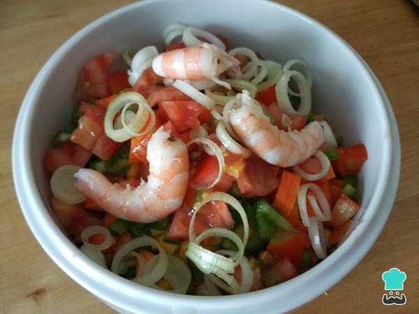 Salade de lentilles aux crevettes Recette - Étape 7