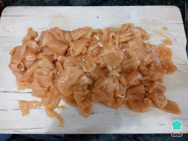 Recette de pâtes au pesto de poulet - Étape 2