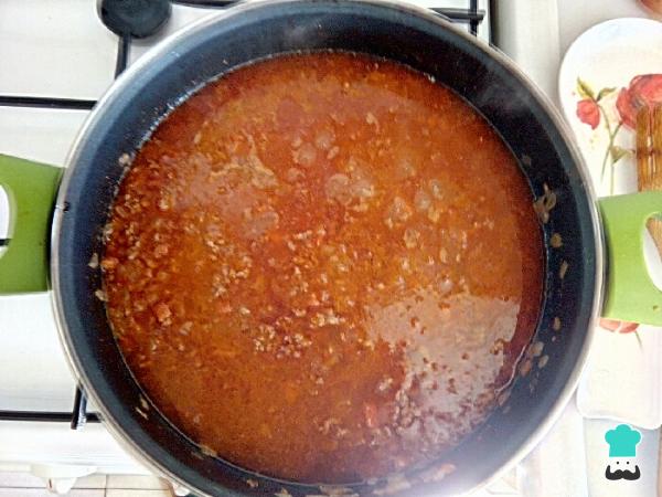 Recette italienne de macaroni bolognais - Étape 7