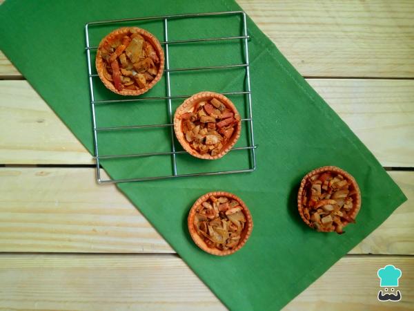 la recette Tartelettes aux champignons et au lard
