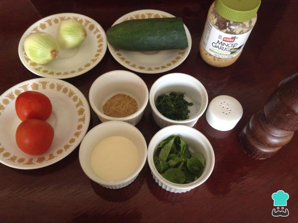 Recette Raita au concombre - Étape 1