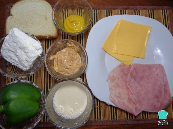 Recette de sandwich au jambon et au fromage - Étape 1