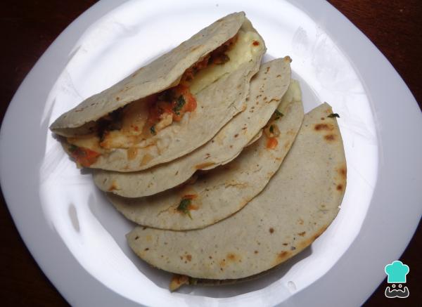 Recette mexicaine de quesadillas au poulet - Étape 7