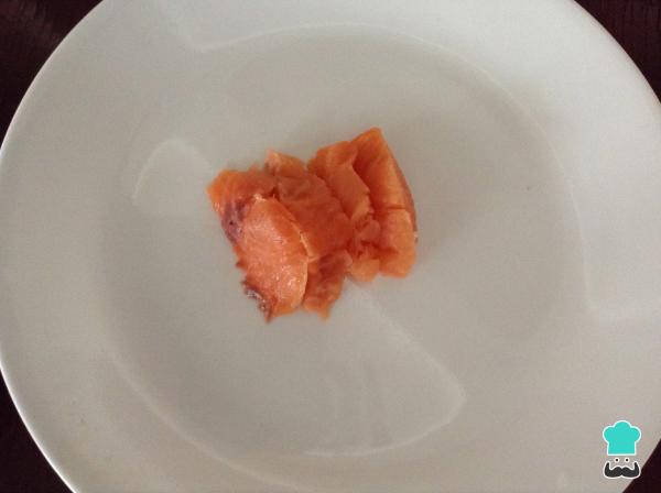 Recette de sashimi au saumon et au basilic - Étape 2