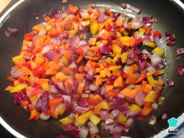 Recette Cannellonis aux légumes et crevettes - Étape 2