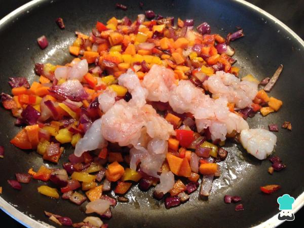 Recette Cannellonis aux légumes et crevettes - Étape 4