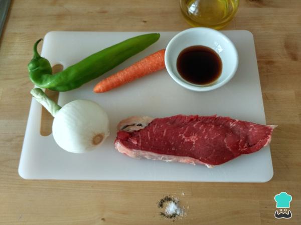 Recette de veau à la sauce teriyaki - Étape 1
