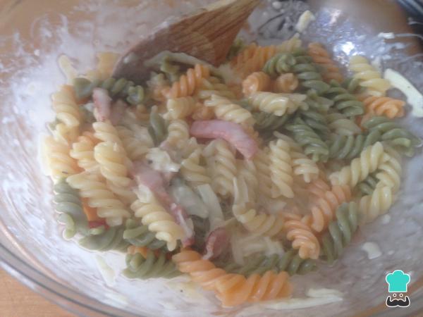 Recette Fusilli Carbonara - Étape 7