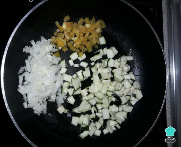 Recette de quiche aux courgettes et au jambon York - Étape 2