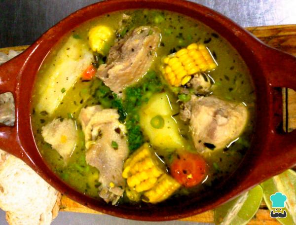 Recette de sancocho au poulet ou à la poule - Étape 2
