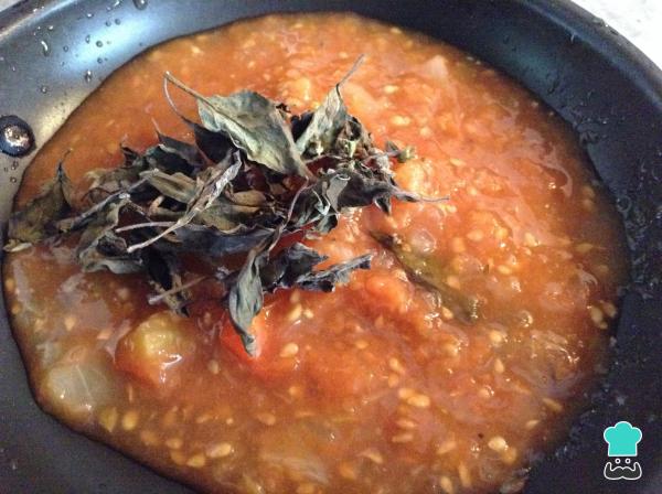 Recette de nouilles à la sauce Caprese - Étape 2