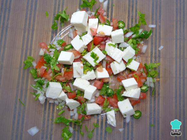 Recette de Tostadas au fromage Panela - Étape 3