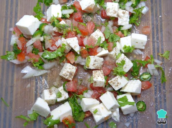 Recette de Tostadas au fromage Panela - Étape 4