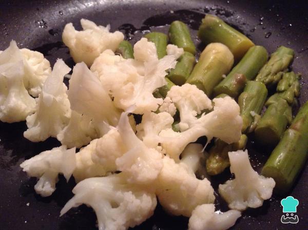 Salade de pois chiches avec recette de poulpe - Étape 5