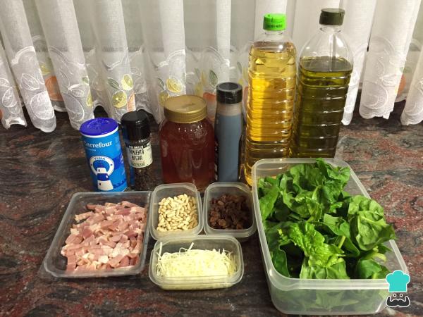 Recette de salade d'épinards et de bacon - Étape 1