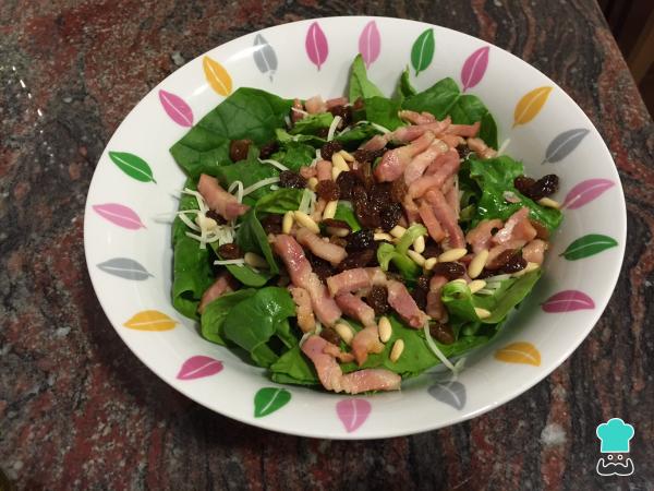 Recette de salade d'épinards et de bacon - Étape 4