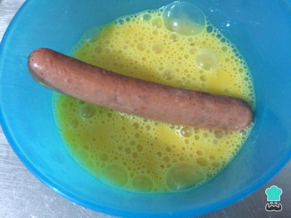 Recette de saucisses panées - Étape 2