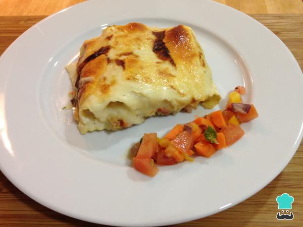 Recette Cannellonis aux légumes et crevettes