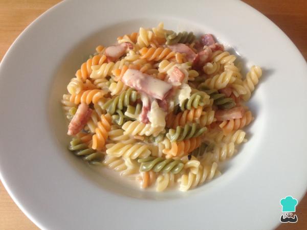 Recette Fusilli Carbonara