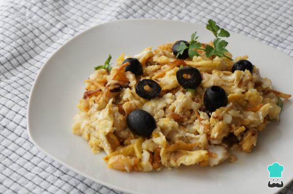 Recette de morue dorée (bacalhau à brás)