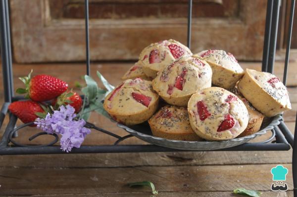 Recette de muffins aux fraises