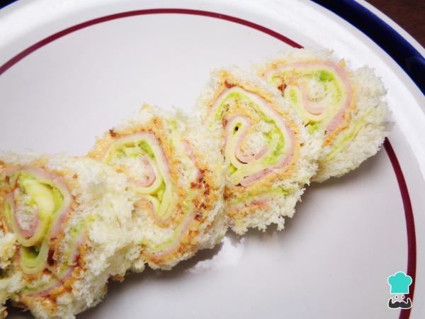 Recette pour Enfant enveloppé de jambon et fromage