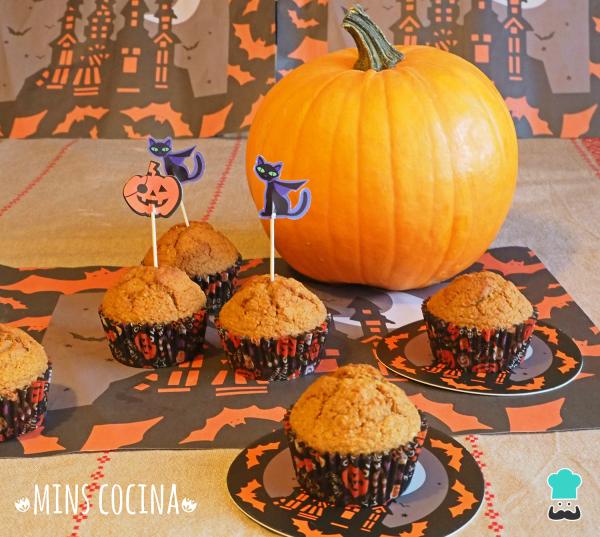 Cupcakes à la citrouille pour la recette d'Halloween