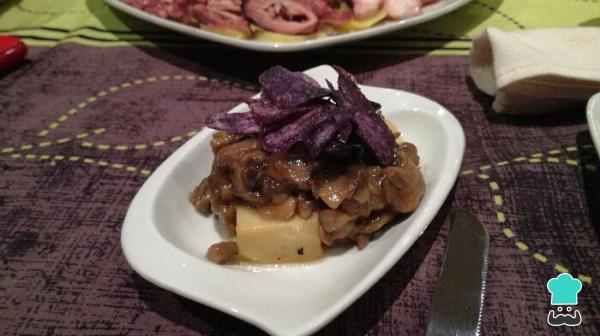 Recette de champignons avec Pedro Ximénez