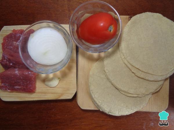 Recette de tacos au bœuf doré - Étape 1