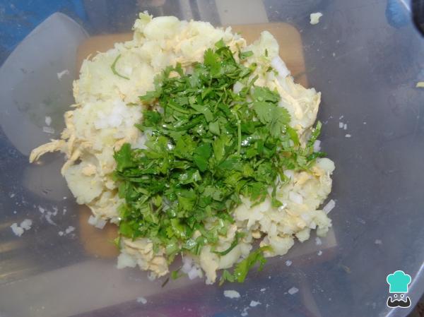 Tacos de pommes de terre dorées au poulet Recette - Étape 9