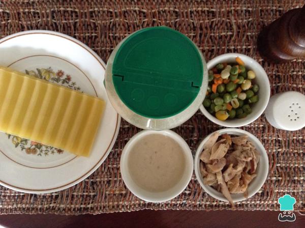 Recette de lasagnes au poulet et aux légumes - Étape 1